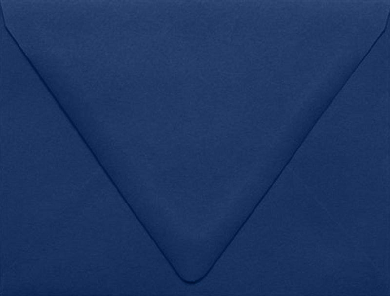 LUXPaper A2 Contour Flap Invitation Envelopes | 4 3/8" x 5 3/4" | Navy Blue | 80lb. Text | 50 Qty - Image 1